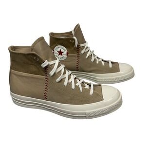 Converse Chuck Taylor All Star 70 High Top Sneakers Khaki Leather Suede Men 7.5